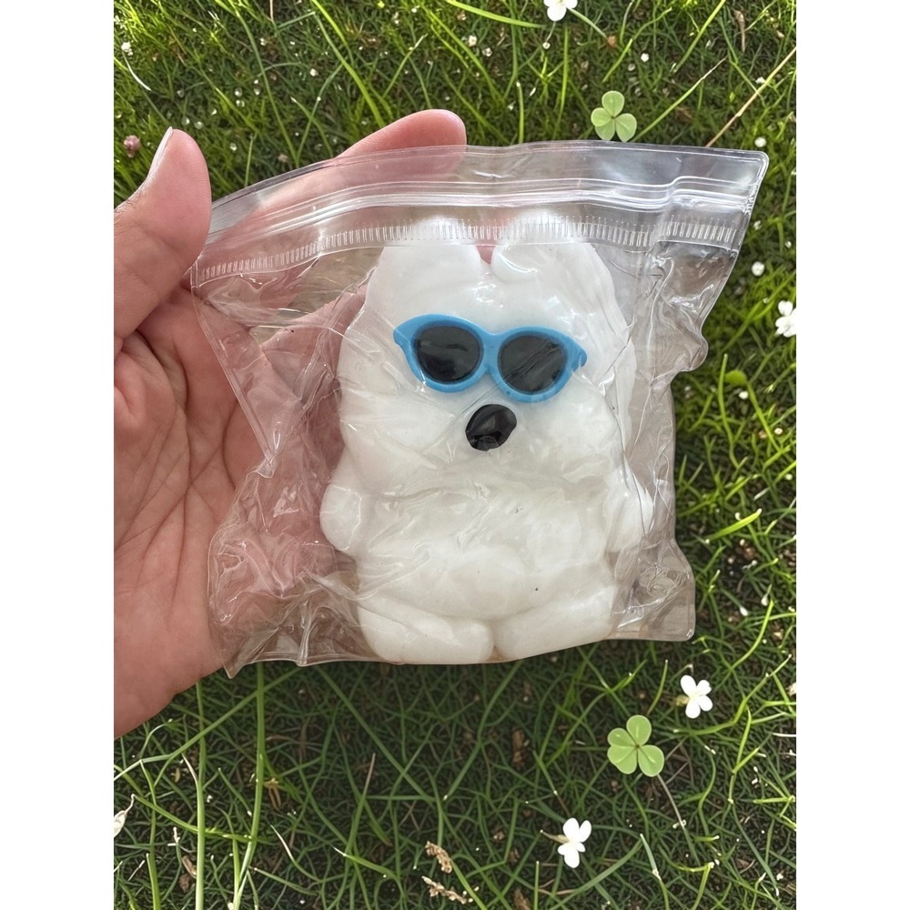 Taba Squishy Bundle 4pc Kawaii Fidget Toys Dog Strawberry Cat Paw Pinch Family - Picture 4 of 5